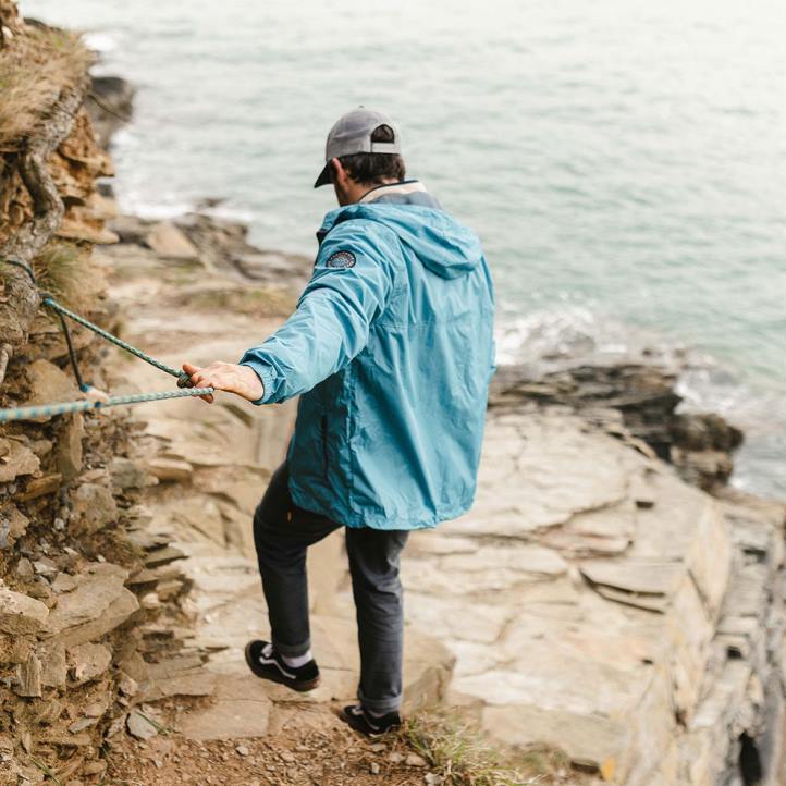 Clothing Passenger 22N8186 Umnak Recycled Anorak Larkspur Blue Men Blue