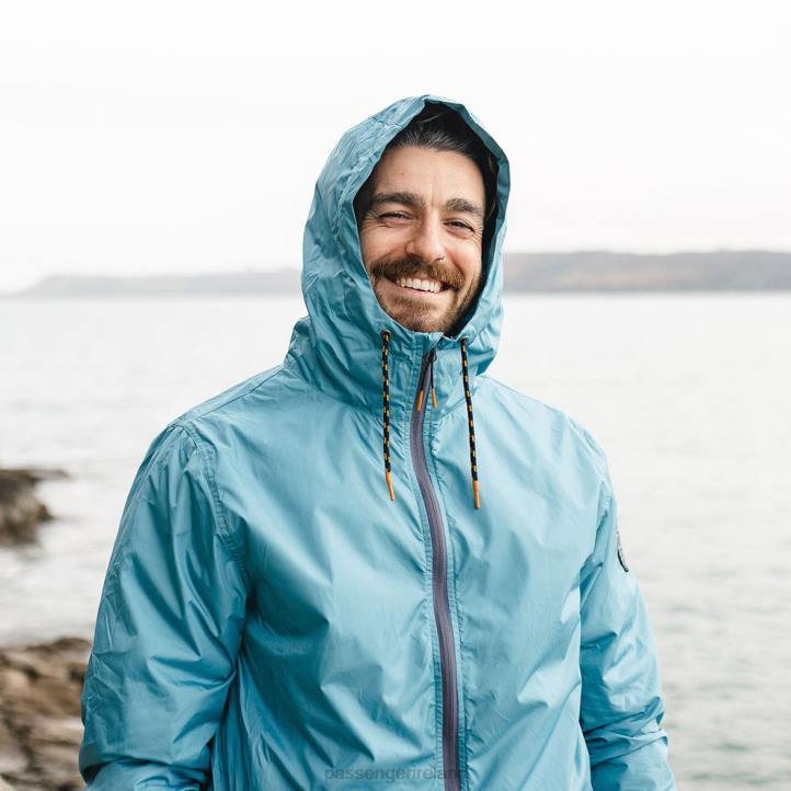 Clothing Passenger 22N8186 Umnak Recycled Anorak Larkspur Blue Men Blue