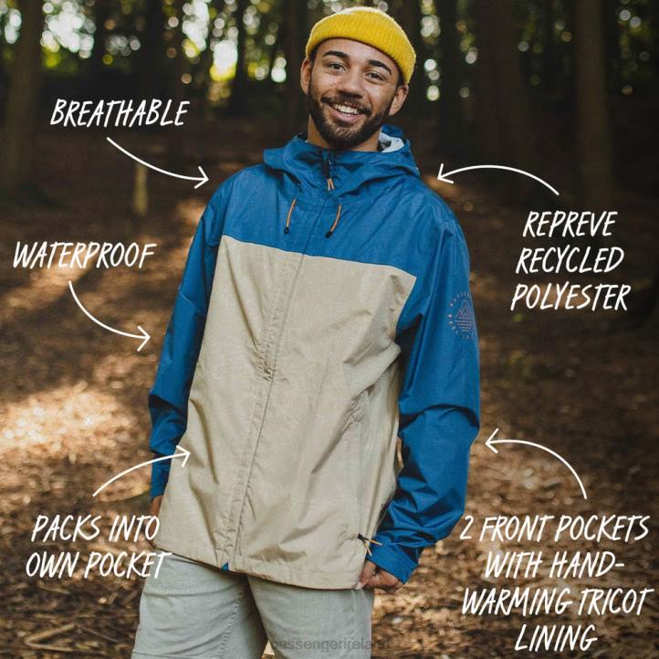 Clothing Passenger 22N8191 Norcal Recycled Waterproof Jacket Chinchilla Brown Men Brown