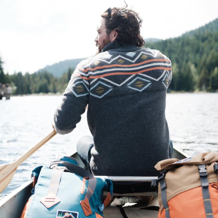 Clothing Passenger 22N8199 Ember Knitted Jumper Faded Black Men Black