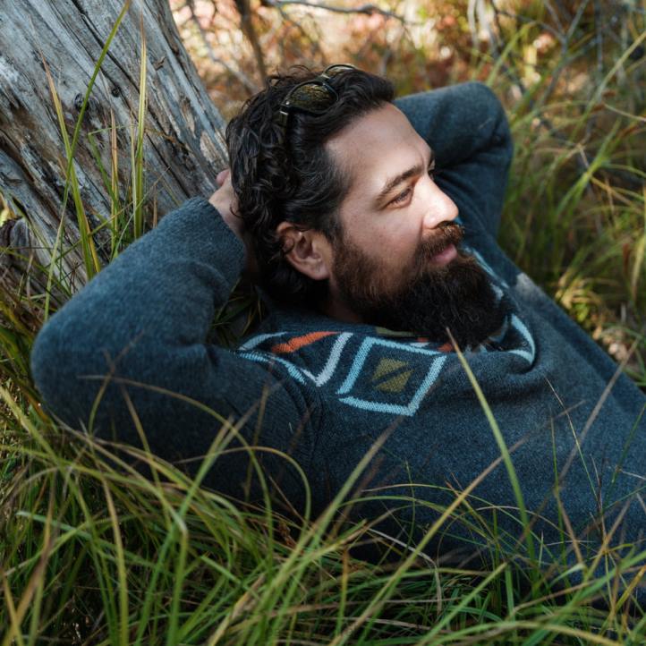 Clothing Passenger 22N8199 Ember Knitted Jumper Faded Black Men Black