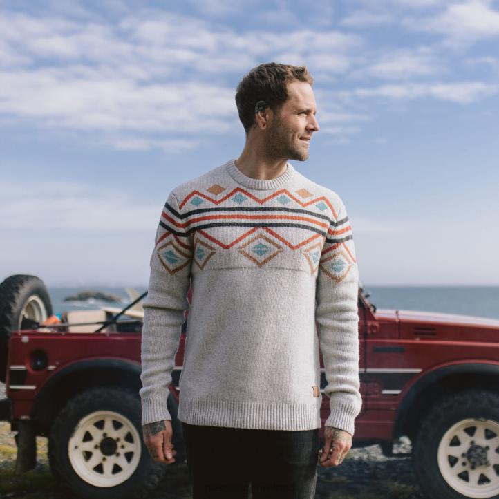 Clothing Passenger 22N8204 Fireside Knitted Jumper Birch Men Birch