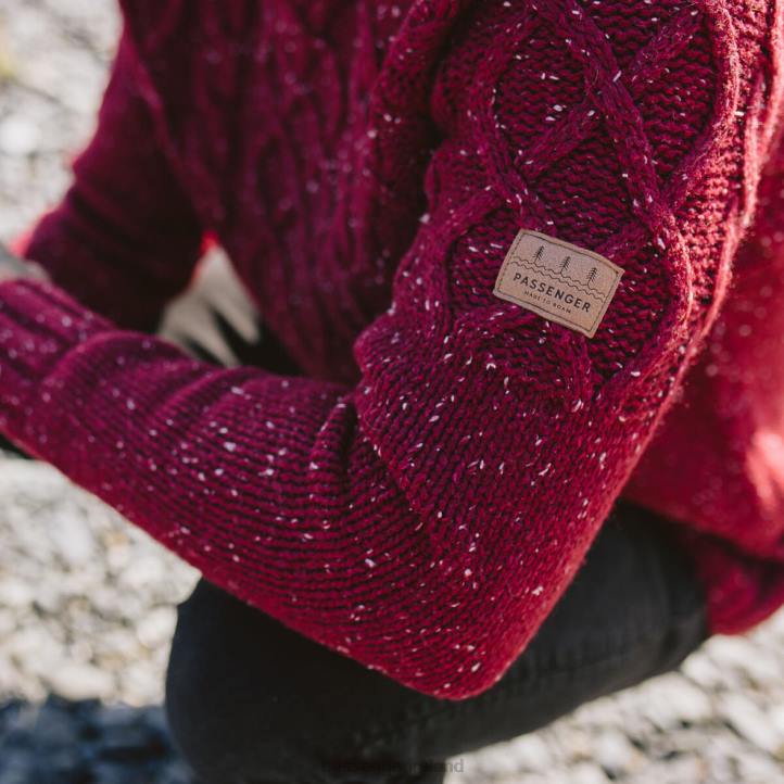 Clothing Passenger 22N8208 Pow Knitted Jumper Russet Men Russet