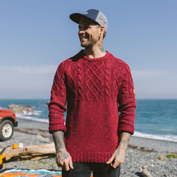 Clothing Passenger 22N8208 Pow Knitted Jumper Russet Men Russet