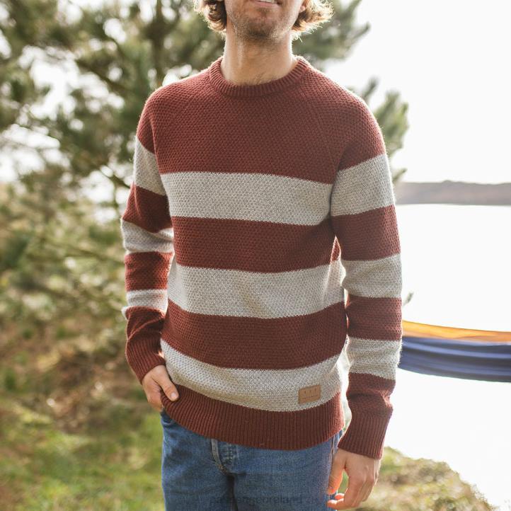 Clothing Passenger 22N8210 Kananaskis Knitted Jumper Russet Men Russet