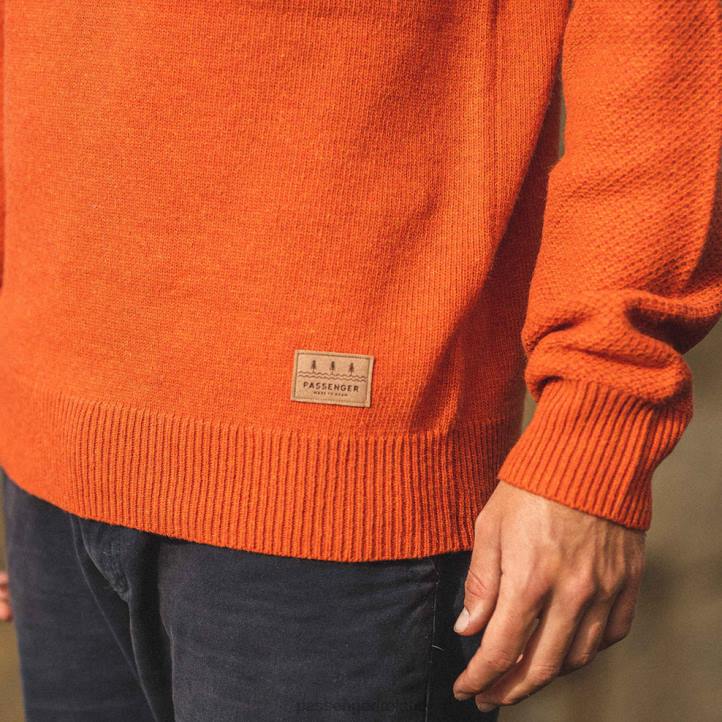 Clothing Passenger 22N8212 Cabin Knitted Jumper Sunset Orange Men Orange