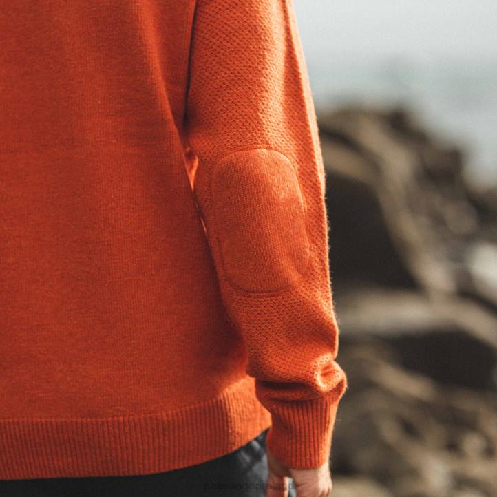 Clothing Passenger 22N8212 Cabin Knitted Jumper Sunset Orange Men Orange