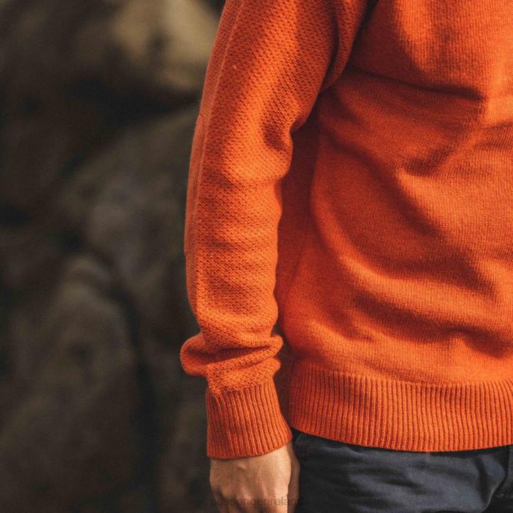 Clothing Passenger 22N8212 Cabin Knitted Jumper Sunset Orange Men Orange