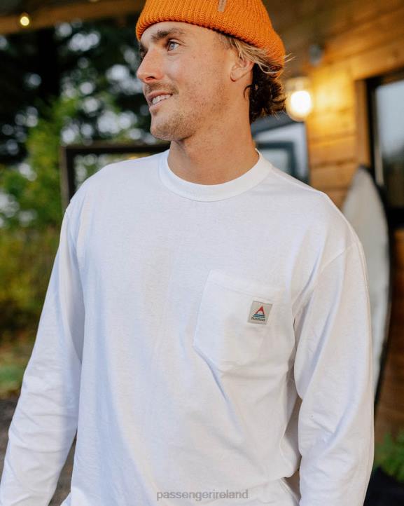 Clothing Passenger 22N8215 Heritage Recycled Cotton Ls T-Shirt White Men White