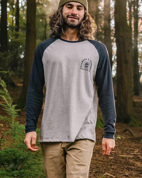 Clothing Passenger 22N8216 Evenfall Recycled Cotton Ls T-Shirt Deep Navy Men Navy