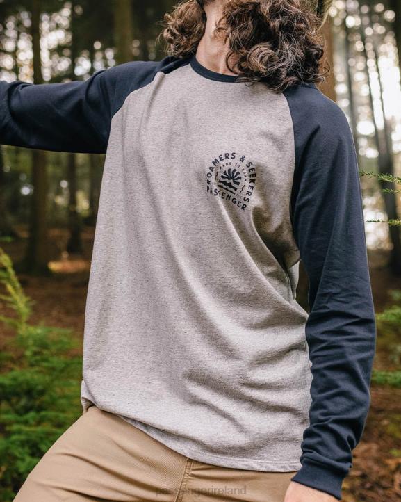 Clothing Passenger 22N8216 Evenfall Recycled Cotton Ls T-Shirt Deep Navy Men Navy