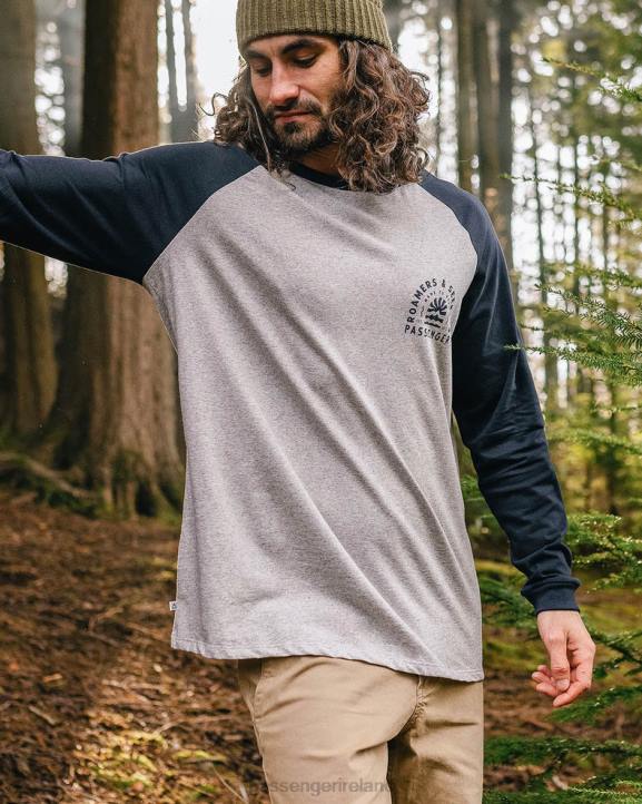 Clothing Passenger 22N8216 Evenfall Recycled Cotton Ls T-Shirt Deep Navy Men Navy