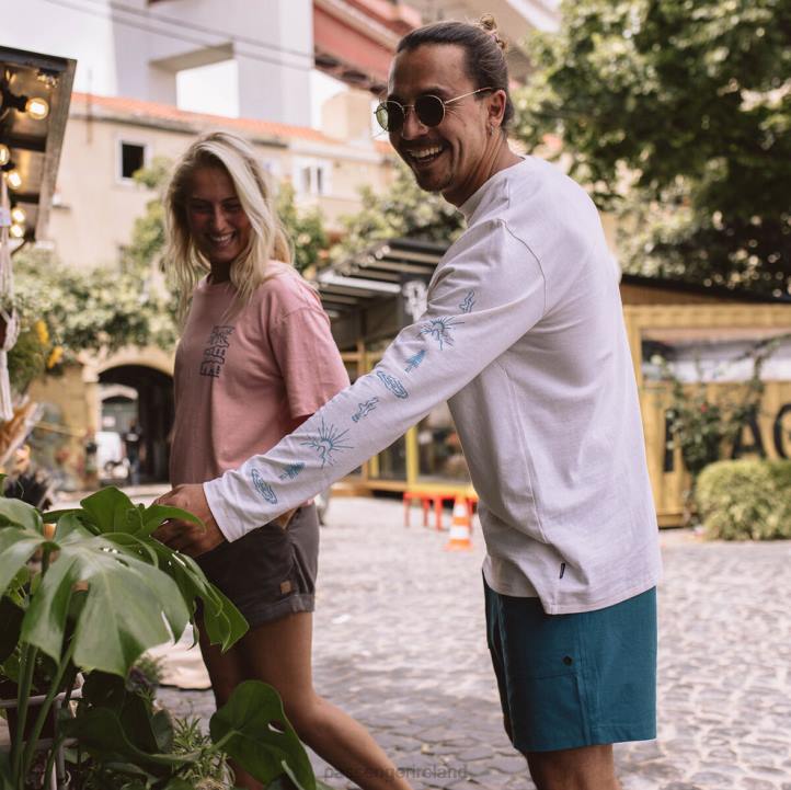 Clothing Passenger 22N8219 Osc Recycled Cotton Ls T-Shirt Birch Men Birch