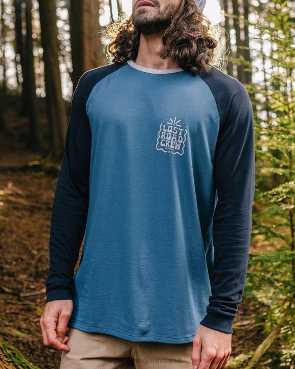 Clothing Passenger 22N8223 Lost Road Recycled Cotton Ls T-Shirt Deep Navy Men Navy