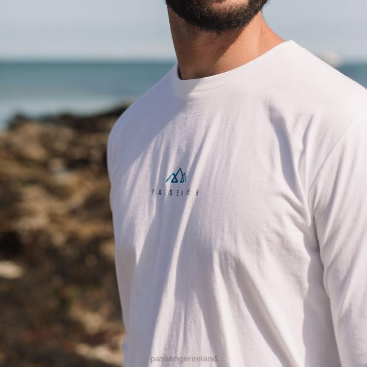 Clothing Passenger 22N8225 New Forest Recycled Ls T-Shirt White Men White