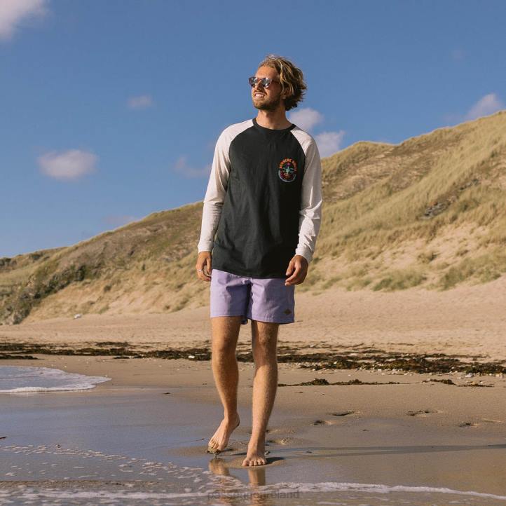 Clothing Passenger 22N8236 Land & Sea Recycled Cotton Ls T-Shirt Black Men Black