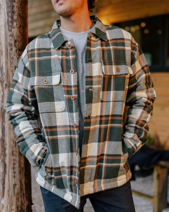 Clothing Passenger 22N8163 Freestyle Sherpa Lined Overshirt Fir Tree Men Tree