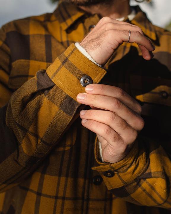 Clothing Passenger 22N8164 Freestyle Sherpa Lined Overshirt Tapenade Men Tapenade