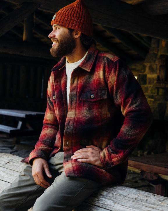 Clothing Passenger 22N8242 Barren Overshirt Wine Men Wine