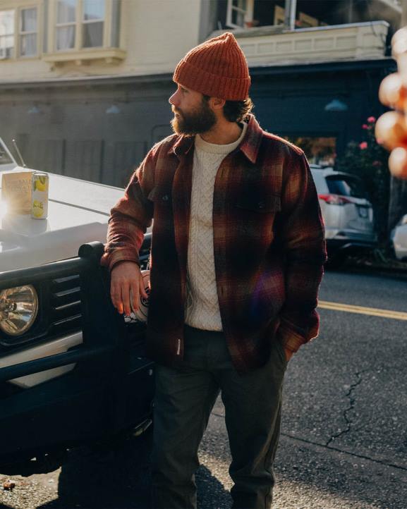 Clothing Passenger 22N8242 Barren Overshirt Wine Men Wine