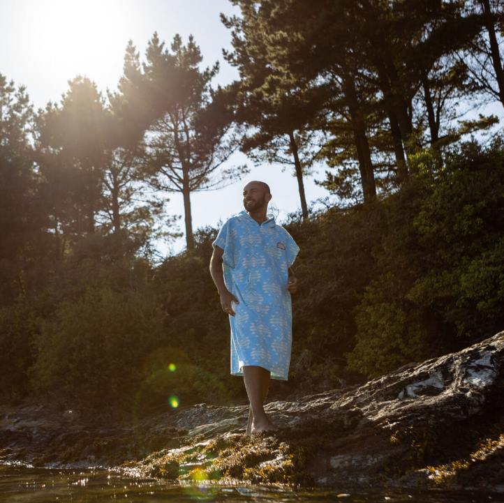 Clothing Passenger 22N816 Baja Recycled Towel Poncho Blue Coast Men Blue