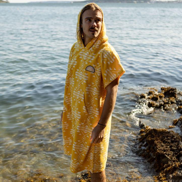 Clothing Passenger 22N817 Baja Recycled Towel Poncho Yellow Coast Men Yellow