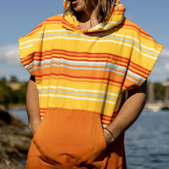 Clothing Passenger 22N818 Baja Recycled Towel Poncho Sun Stripe Men Sun