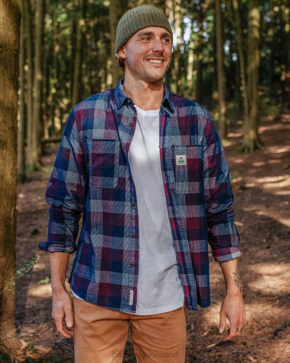 Clothing Passenger 22N8250 Backcountry Cord Check Shirt Rich Navy Men Navy