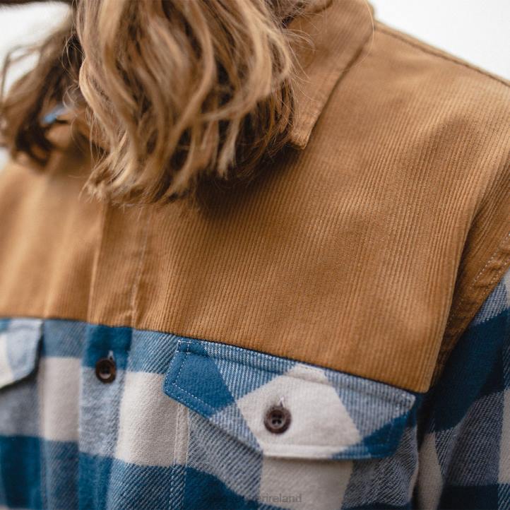 Clothing Passenger 22N8272 Seek Shirt Off White/Navy Men Navy