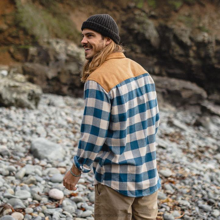 Clothing Passenger 22N8272 Seek Shirt Off White/Navy Men Navy