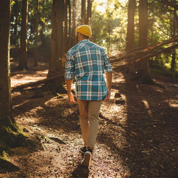 Clothing Passenger 22N8273 Falls Organic Cotton Shirt Birch Check Men Birch