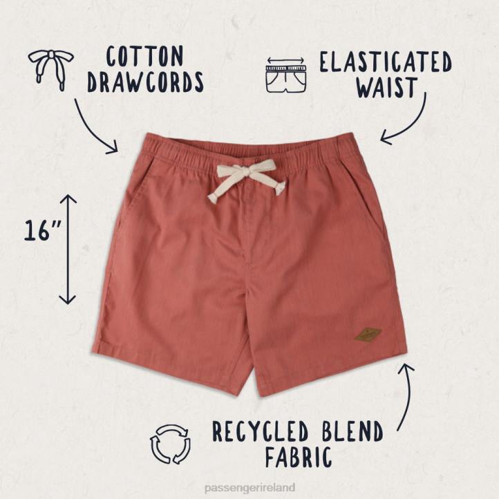 Clothing Passenger 22N8302 Backcountry Shorts Cinnabar Red Men Red