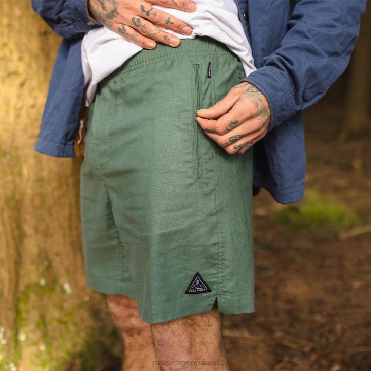 Clothing Passenger 22N8306 Traveller Hemp All Purpose Short Leaf Green Men Green
