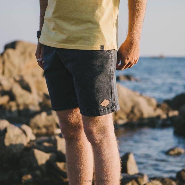 Clothing Passenger 22N8309 Drifter Walk Short Black Washed Men Black