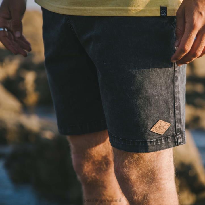 Clothing Passenger 22N8309 Drifter Walk Short Black Washed Men Black