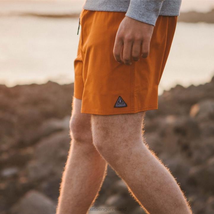 Clothing Passenger 22N8315 Ventura Recycled Swim Shorts Sunset Orange Men Orange