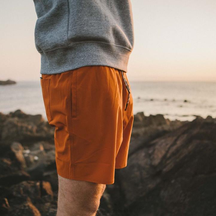 Clothing Passenger 22N8315 Ventura Recycled Swim Shorts Sunset Orange Men Orange