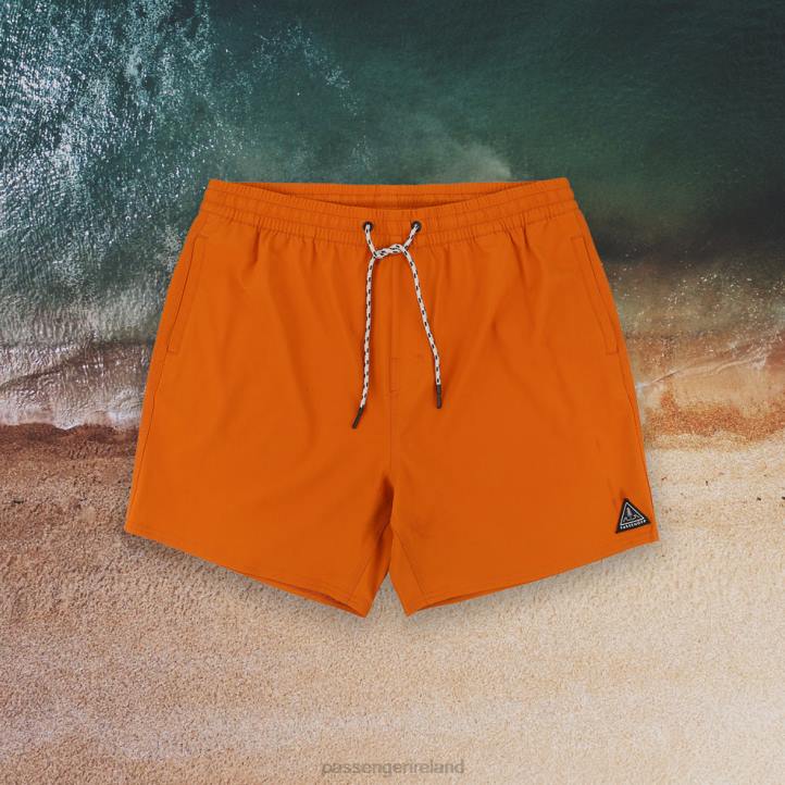 Clothing Passenger 22N8315 Ventura Recycled Swim Shorts Sunset Orange Men Orange