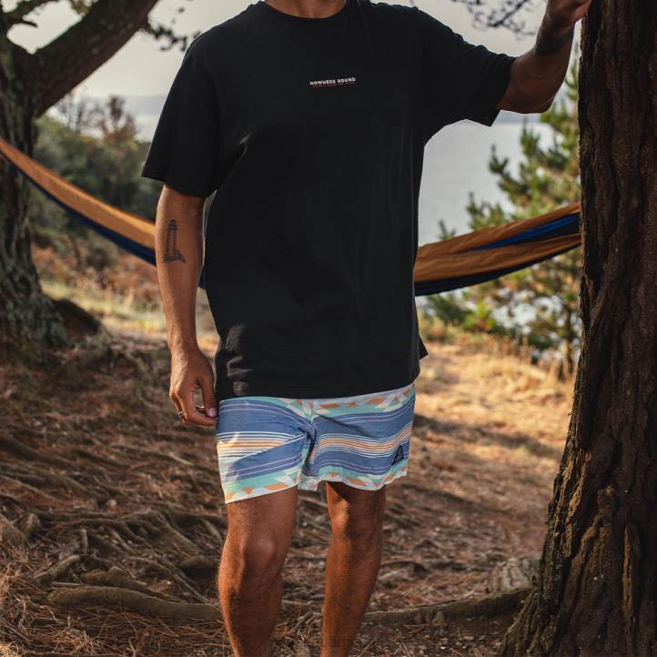 Clothing Passenger 22N8319 Ponoma Organic All Purpose Swim Short Soft Cobalt Pattern Men Cobalt