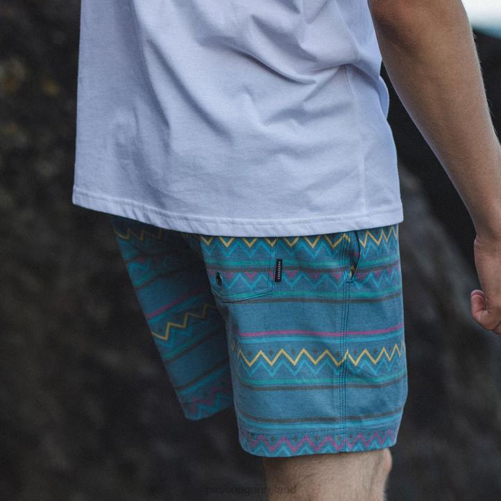 Clothing Passenger 22N8324 Ponoma All Purpose Swim Short Multi Blue Men Blue