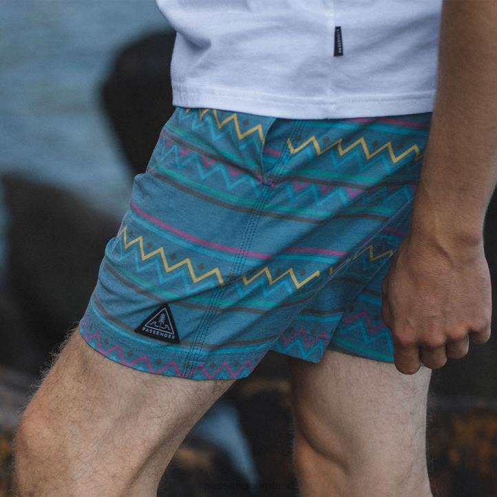 Clothing Passenger 22N8324 Ponoma All Purpose Swim Short Multi Blue Men Blue