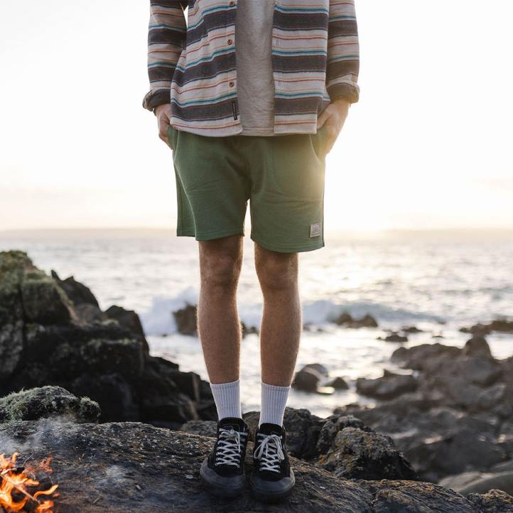 Clothing Passenger 22N8326 Sacramento Hemp Jog Short Dark Ivy Men Ivy