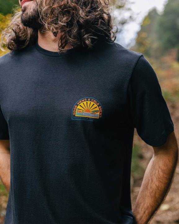 Clothing Passenger 22N8348 Brews & Views T-Shirt X Brewgooder Black Men Black