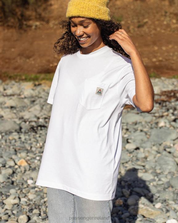 Clothing Passenger 22N8351 Heritage Recycled Cotton Pocket T-Shirt White Men White