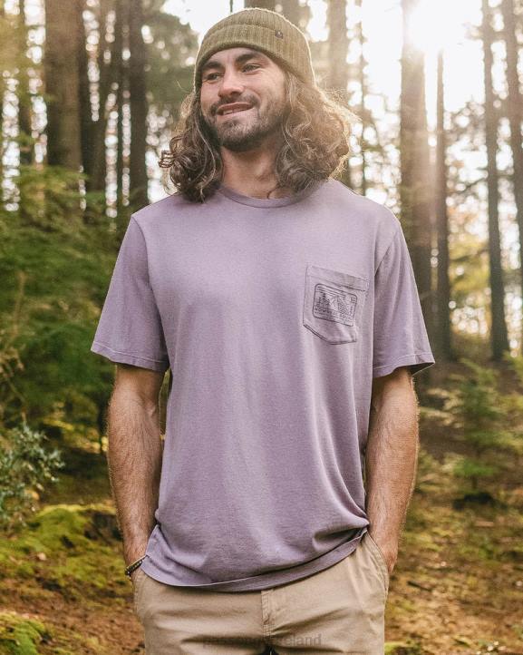 Clothing Passenger 22N8355 Nowhere Bound Pocket T-Shirt Dusty Lilac Men Lilac