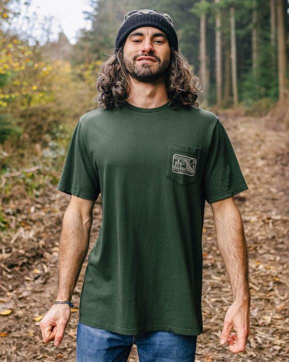 Clothing Passenger 22N8356 Nowhere Bound Pocket T-Shirt Fir Tree Men Tree