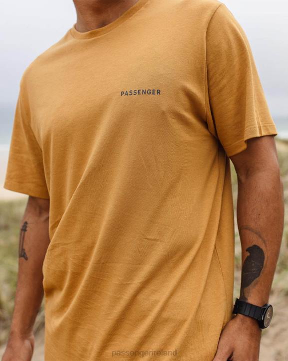 Clothing Passenger 22N8360 Made To Roam Recycled Cotton T-Shirt Dusty Ochre Men Ochre