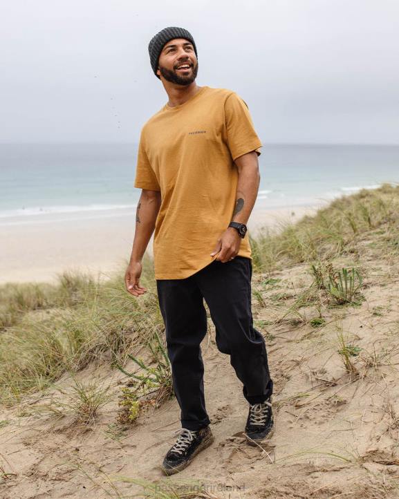 Clothing Passenger 22N8360 Made To Roam Recycled Cotton T-Shirt Dusty Ochre Men Ochre