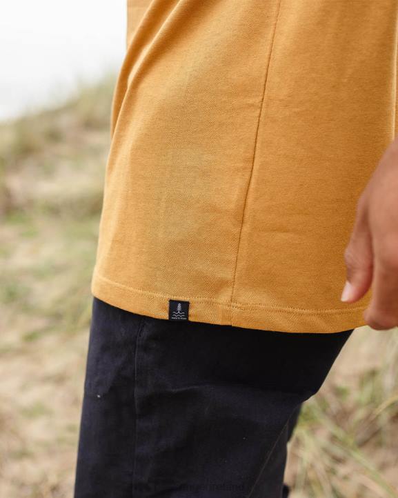 Clothing Passenger 22N8360 Made To Roam Recycled Cotton T-Shirt Dusty Ochre Men Ochre