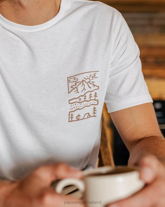 Clothing Passenger 22N8361 Nature Recycled Cotton T-Shirt White Men White